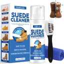 Suede and Nubuck Cleaner, 6.76 Oz Suede Shoe Cleaner with Brush and Towel, No-Rinse Foam Shoe Cleaner Kit for Leather, Boots, Knit, Canvas, Nubuck, Fabric, Tennis