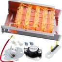 BlueStars 279838 W10724237 Dryer Heating Element Kit - For Whirlpool Kenmore Roper Maytag Amana NED4655EW1 WED4815EW1 MEDC215EW1 RED4640YQ0 RED4440VQ1 REX4634KQ1 RED4440SQ0 Dryers 3398064 3403585