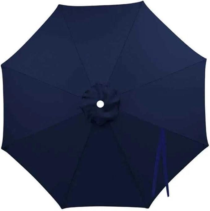 Patio Umbrella Replacement Canopy 6.6ft/7.5ft/9ft/10ft Fade Resistant Fabric Market Top Cover Outdoor Cover for 6-Rib/8-Rib Heavy Duty for Garden, Backyard, Pool