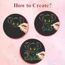 Cvvdycago Scratch Paper Art Crafts: Back to School Classroom Teacher Supplies Stocking Stuffers for Kids Teens Game Party Favors Activities Toys for Boy Girls Ages 3-12 Years Old 2 Pack