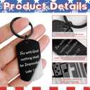 CLINTT Keychain, Funny Stainless Steel Keychain for Couples, Friends