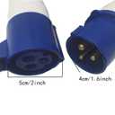 COMOK Blue 16A 220-250 Volt 2P+E ZZ-013 Waterproof Wire Plug Male Female Industrial Electrical Circular Connector to IEC309-2