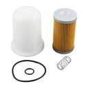 Fuel Filter Kit with 15521-43160 Fuel Filter 15575-43130 Filter Bowl O-ring & Spring Compatible with Kubota L3010 L3130 L3240 L235 L275 L3600 Engine D1101 D1102 V1903 V2203 Rep 19244-87110 1A001-43160