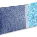 MIULEE Body Pillow for Adults Long Body Pillow for Side Sleeper Memory Foam Cooling Bed Full for Back/Stomach/Side Sleeping 20x54 Inch Blue