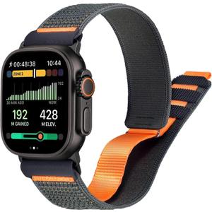 Premium Nylon for Apple Watch Ultra 3/ Ultra 2 Band Series 11/10/9/8/7/6/5/4/3/SE iWatch Bands Men,Soft Breathable iWatch Bands for iWatch, 49mm 46mm 45mm 44mm 42mm, Gray (Grey)