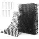 Pomeat 10 PCS Scat Mat for Cats Indoor 16" x 12" with Spikes Sprickle, Digging Deterrent for Dogs, Outdoor for Garden and Fence with 7 Staples