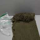 LOMAO Knitted Throw Blanket with Tassels Bubble Textured Lightweight Throws for Couch Cover Home Decor (Dark Olive, 50x60)