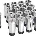 findmall 5C Collet Set 17 Piece 1/1611/16 Inch By 16Ths