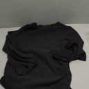 PRETTYGARDEN Women's Long Sleeve Cowl Neck Ribbed Knit Spring Shirts Slim Fit Ruched Going Out Crop Tops Basic T-Shirts (Large, Black)