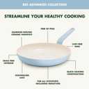 GreenPan Rio Advanced 12" Frying Pan Skillet, Ceramic Nonstick PFAS-Free, Induction Ready, Dishwasher and Oven Safe, Blue