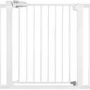 BABELIO Metal Baby/Dog Gate 29''-48'' Auto Close Extra Wide Pet Barrier for Stairs & Doorways, Pressure Mounted Walk Thru Child Door, NO Need Tools and Drilling, with Wall Cups