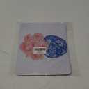 OFlich Inch Pink Rose Floral Mouse Pad, Blue and White Chinoiserie Square Mouse Pads for Desk, Vintage Mouse Pad, Aesthetic Mouse Pad, Blue Office Supplies, 9.5x7.9 Inch