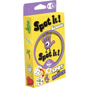 Spot It! Classic Card Game (Eco-Blister)| Matching Game | Fun Kids Game for Family Game Night | Travel Game for Kids | Great Gift | Ages 6+ | 2-8 Players | Avg. Playtime 15 Mins | Made by Zygomatic