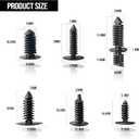 2 x 146PCS Auto Body Clips Nylon Bumper Shield Retainer Clip, Fender Flar, Blind Rivet & Rocker Moulding Clips, with Fastener Remover