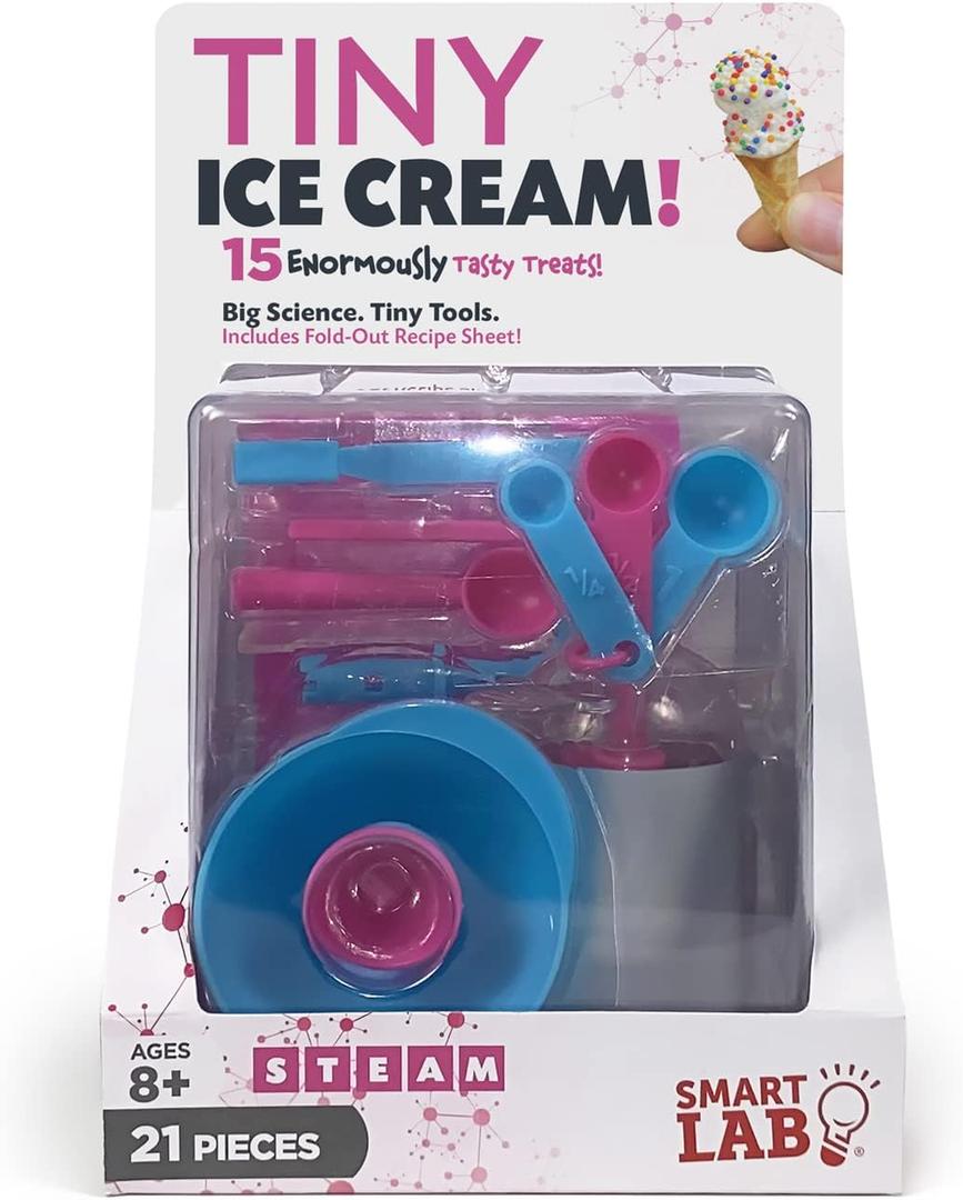 SmartLab Toys TINY Ice Cream with 15 Enormously Tasty Treats, Big Science, Tiny Tools