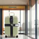 Adjustable TSA Luggage Straps,Cross Suitcase Belts 3-Digit Combination Lock for 20-34" Suitcases,Great Travel Accessory (Black)