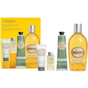 L'Occitane Almond Greatest Hits: Cleansing Shower & Supple Skin Oils, Moisturizer & Hand Cream, Purifies, Hydrates, Smooths Skin, Bath & Body Mother’s Day Gift Set