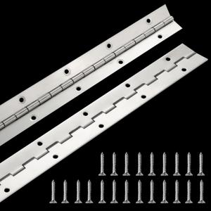 2 Pack Piano Hinge 30 Inch x 1.2 Inch Heavy Duty Continuous Hinge with Holes for Cabinets Boat Marine Door, 304 Stainless Steel Piano Hinge 0.04" Leaf Thickness 1.2'' Open Width