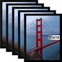 BESCRCL 11x14 Picture Frame Wall Hanging Photo Frame, Black, 5 Pack