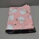 10x13 Designer Christmas Holiday Poly Mailer 100 Pack Heavy Duty Waterproof Self Seal Shipping Bags Large Mailing Envelopes Bulk Tear Resistant Cute Packaging Pink Santa