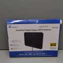 TV Antenna Indoor, Digital Amplified Indoor HDTV Antenna, 1080p VHF UHF Television Local Channels Detachable Signal Amplifier and 16.5ft Long Coax Cable (White)