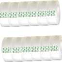 WUKAKA 12 Pack Transparent Tape Clear Tape Refills Rolls Each Roll 3/4 x 1000 Inches, 1 inch Core, for Office, Home, School