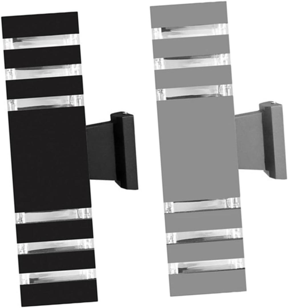 LIFKOME Outdoor LED Wall Light Fixture Elegant Modern Design Up and Down Lighting for Garden Corridor Hotel Courtyards and Doorways Easy Wall Mount Sconce for All