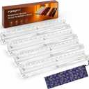 20 Inch Acrylic Mahjong Racks with Pushers 4PCS, Clear