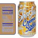 Shasta Creme Soda | 12-Pack of 12oz Cans | Smooth Vanilla Cream Flavor | Sweet & Nostalgic | Caffeine-Free (EXP 04/17/27)