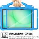 Sanyetral Kids Case for Samsung Galaxy Tab A11 Plus 2026/A9 Plus 2023 11 inch Tablet, Galaxy Tab A11+/A9+ Case with Screen Protector, Shockproof Handle Stand Protective Cover with Shoulder Strap -Blue