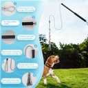 Flirt Pole for Small Medium Dogs,Interactive Chase and Tug of War Outdoor Dog Toys,Heavy Duty Dog Teaser Wand Chase Toys with Rope,Durable Flirt Stick Pole for Dogs Outside Agility Exercise & Training