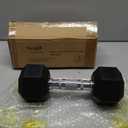 Yes4All Chrome Grip Encased Hex Dumbbells  Hand Weights With Anti-Slip 5-50 LBS Single