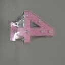 LED Marquee Numbers, Light Up Numbers for Party, Small Light Up Letters, Battery Powered Lighted Number for Birthday or Home Decor (Pink Glitter 4)