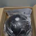 ELYONA 2 Pack Hammered Pendant Lights, 12" Industrial Metal Dome Hanging Lamp, Solid Wood Pendant Light Fixtures for Kitchen Island, Bar, Farmhouse, Dining Room, Bedroom, Hallway, Black