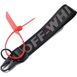 IMPORTUNK OFF Classic Keychain Lanyard for Keys can Hang Key,Wallet,Jeans Decoration Cute Lanyard  (Black)