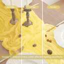 4Pack Light Yellow Cheesecloth Table Runner 10FT Gauze Cheese Cloth Table Runner 35x120Inch Long Boho Spring Easter Table Runners Rustic Sheer Table Runners for Wedding Baby Bridal Shower Decor