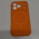 Miracase Magnetic for iPhone 17 Pro Case, Compatible with MagSafe, Integrated Silicone Camera Control Cover, 3.0mm Thicken Shockproof Drop Protection Phone Case for 17 Pro,Orange