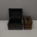Tosnail 2 Pack Decorative Book Boxes Wooden Antique Book Decorations Vintage Storage Box
