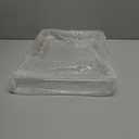 12"x16" Clear Acrylic Serving Tray with Golden Handles, Sturdy Huge Capacity Acrylic Tray for Coffee, Juice, Kitchen and Desk Organizer, Storage Tray (12"x16")