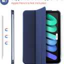 ProCase Smart Case for iPad mini 7 A17 Pro 2024/iPad Mini 6 2021 8.3 Inch iPad mini 7th/6th Gen Case, Hard Back Cover for iPad mini 8.3" 7th Gen A2995/A2996/A2993/6th Gen A2567 A2568 A2569 -Navy