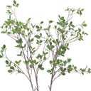 Artificial Tree Branches with Leaves for Decoration Faux Greenery in Vase 4pcs 43.31 Inches