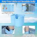 2 x 3 in 1 Phone Holder for Bogg Bag, Cup Holder for Stanley Cup, Sunglasses Holder for Bogg Bag Accessories, Organise Your Bag More Efficiently (Blue)