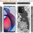 Case for Moto G Stylus 2023 Case, Motorola G Stylus 2023 with Tempered Glass Screen Protector, Floral Design Full Body Protective Cell Phone Cover for Motorola Moto G Stylus 2023 Mandala
