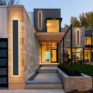 36IN Modern Outdoor Wall Light LED Long Exterior Light Fixture IP65 Waterproof Wall Lamps, Dimmable 30W 2700LM Black Wall Sconce, 3000/4000/5000KSelectable, ETL Listed