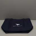 Medium Canvas Tote Bag Heavy Duty Roomy Grocery Shopping Carry Beach Bag Handbag- Navy Blue 2pcs