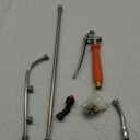 Metal Pump Sprayer Wand with 3 Types of Nozzles, Fan Nozzle Replacement Sprayer Wand, Stainless Steel Sprayer Wand Replacement with 1/4" & 3/8" Brass Barb and 2 Hose Clamps (Metal Handle)