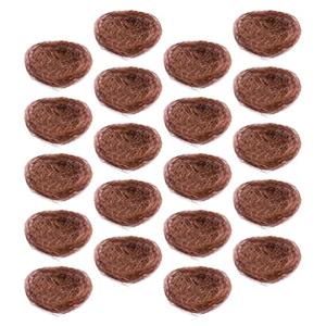 Healeved 11 pcs Artificial Birds Nest Decor Crafts Handmade Natural Easter Birds Nest Simulation Handmade Bird Nests Decors for Garden Yard Home Party Easter Decor Coffe