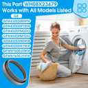 WH08X23479 Washer Door Boot Seal Door Diaphragm Compatible with GE Front Load Washer, Door Gasket Replacement Part 4467230 AP6032732 PS11763264 EAP11763264