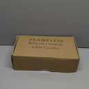 YOROXRG Set of 24 Waterproof Outdoor Flameless Candles, LED Candles with 4 Remote and Timer,(H 4" 5" 6" x D 2.2"),for Christmas,Halloween,Wedding,Festival