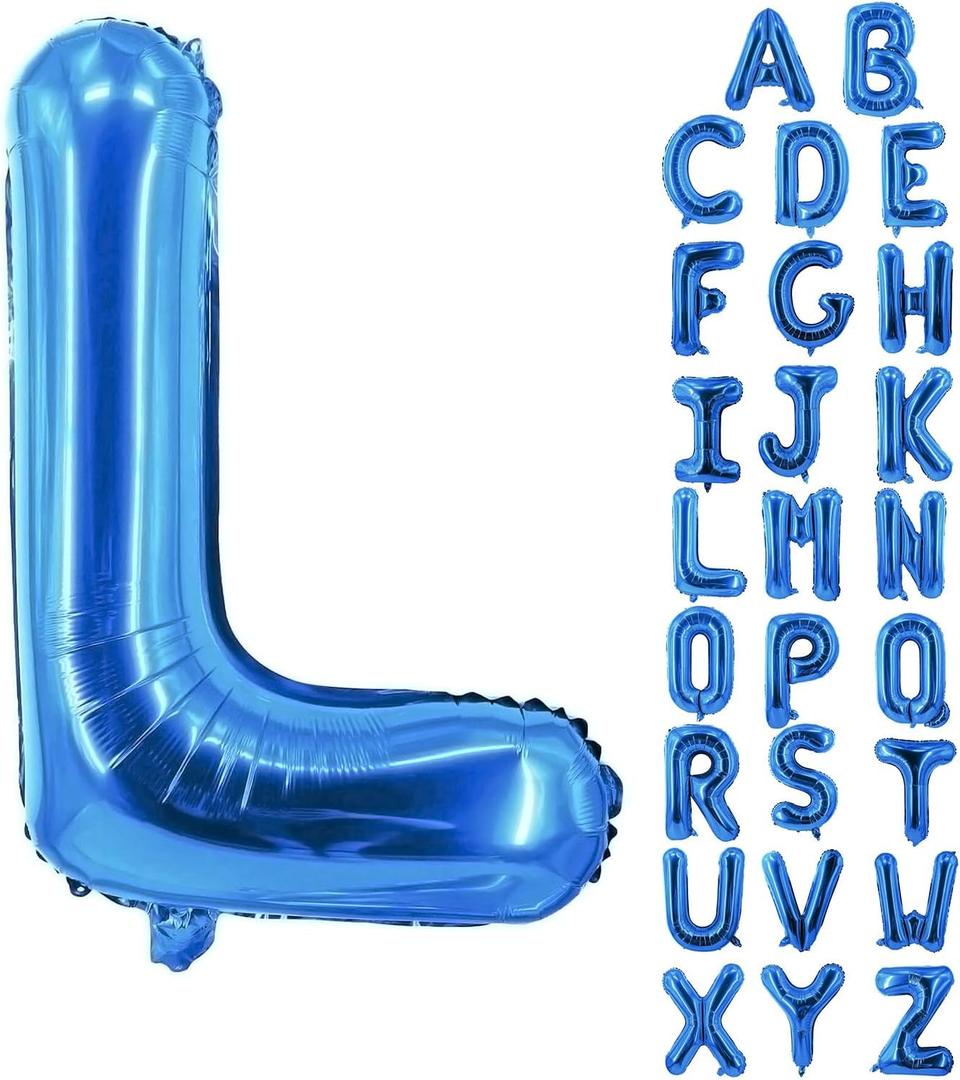 Blue Letter Balloons 40 Inch Large Alphabet Balloon Aluminum Mylar Foil Big Birthday Decor Wedding Anniversary Graduation Party Supplies Giant Letter Y Balloons In Metallic Blue